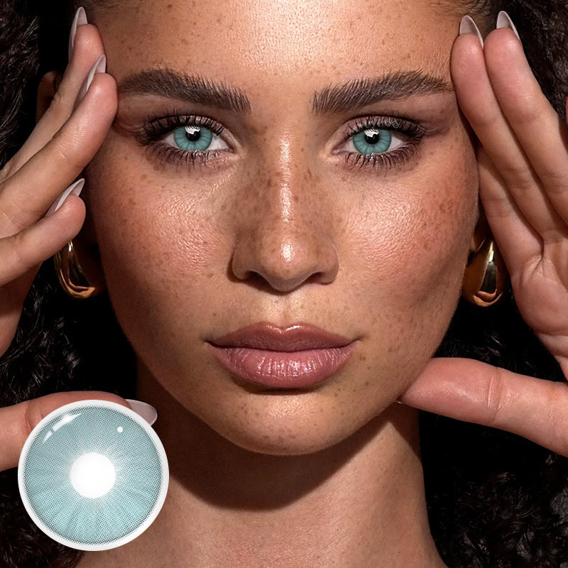 MYEYEBB Iceberg Green Prescription Colored Contact Lenses - image 2