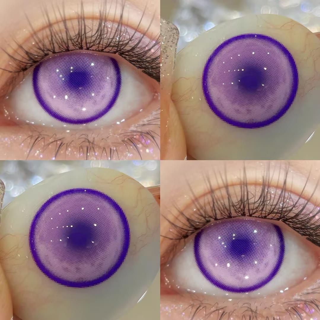 MYEYEBB Magic Portal Violet Prescription Cosplay Colored Contact Lenses  - image 2
