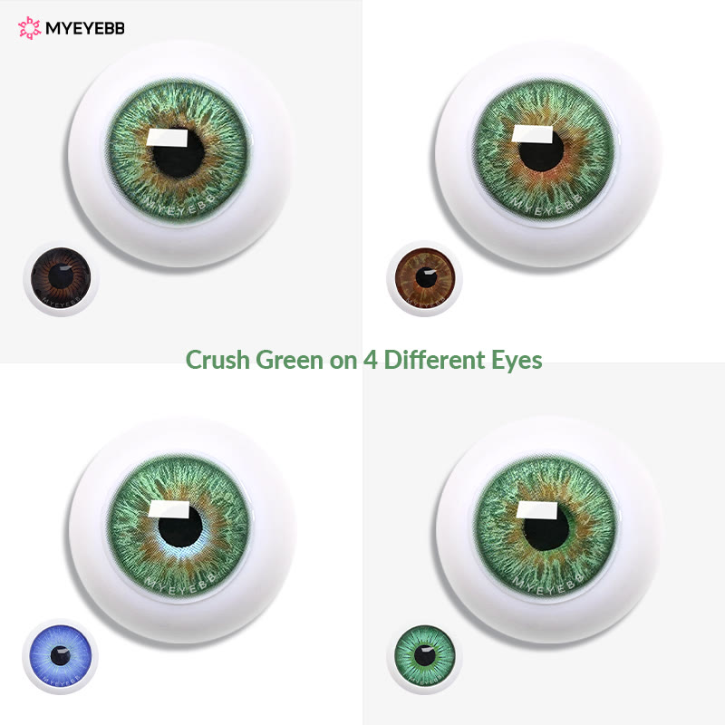 MYEYEBB Crush Green Prescription Colored Contact Lenses - image 8