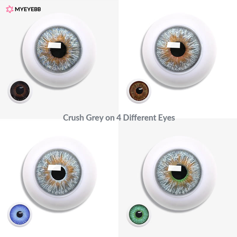 MYEYEBB Crush Grey Prescription Colored Contact Lenses - image 12