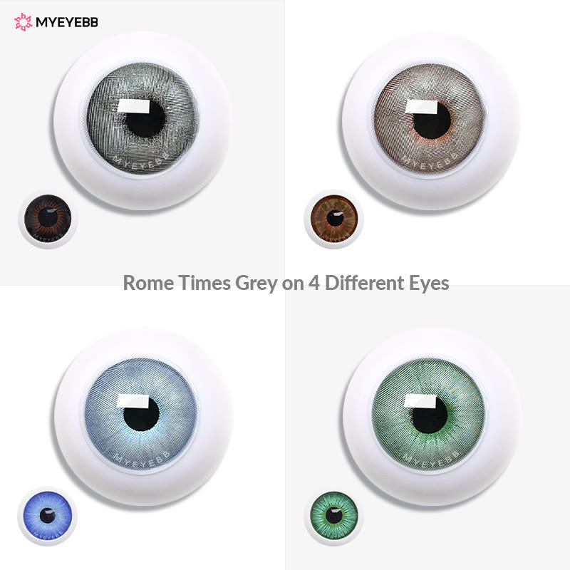 MYEYEBB Rome Times Grey Prescription Colored Contact Lenses - image 8