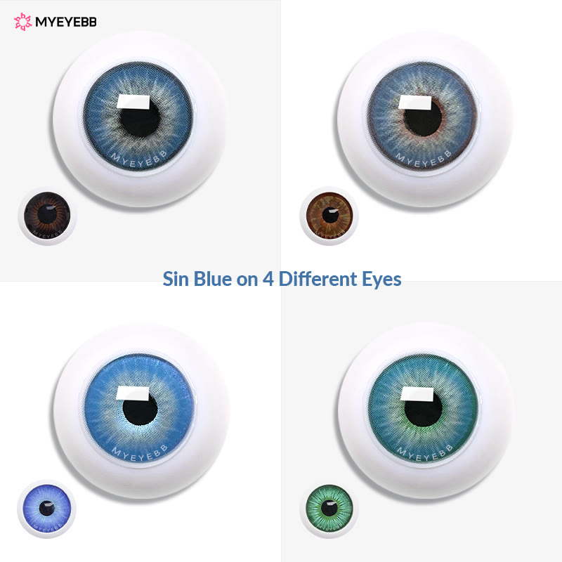 MYEYEBB Sin Blue Prescription Colored Contact Lenses - image 8