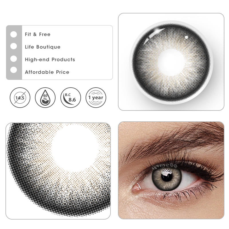 MYEYEBB Barbie Taylor Black Prescription Colored Contact Lenses - image 4