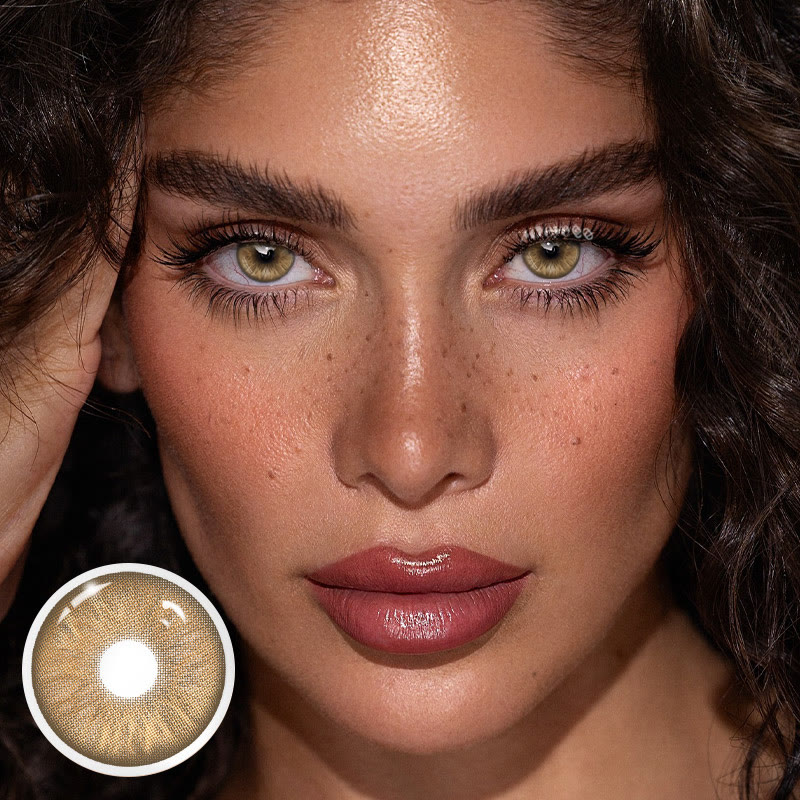 MYEYEBB Mint Brown Prescription Colored Contact Lenses - image 2