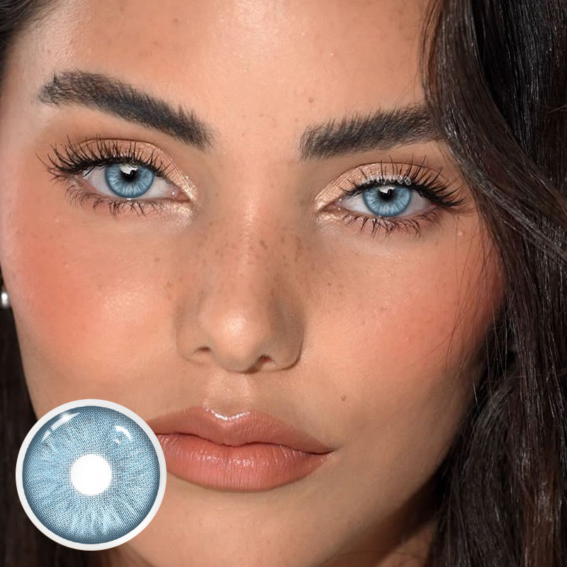 MYEYEBB Mint Blue Prescription Colored Contact Lenses - image 2