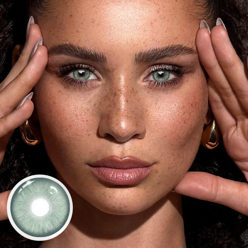 MYEYEBB Mint Green Prescription Colored Contact Lenses - image 2