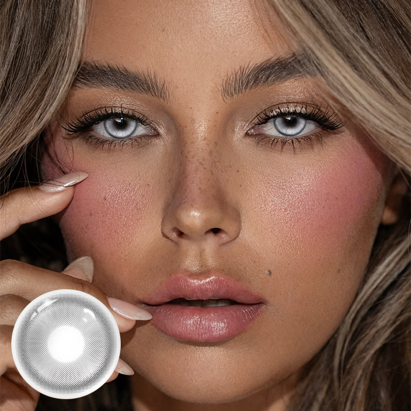 MYEYEBB Magic Coral Grey Prescription Cosplay Colored Contact Lenses - image 2