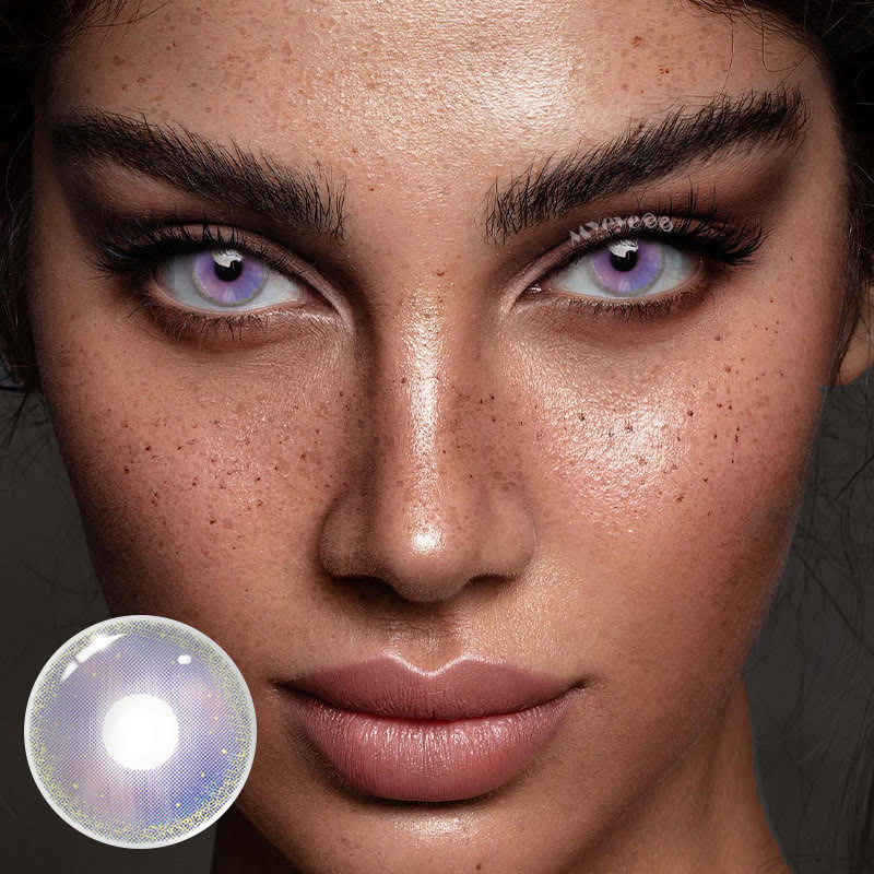 MYEYEBB Lunar Glitter Violet Prescription Colored Contact Lenses - image 2