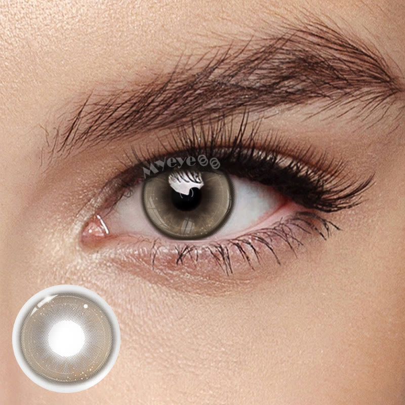 MYEYEBB Butterfly Brown Prescription Colored Contact Lenses - Butterfly Brown - -8.00 - LM56_BN - image 1