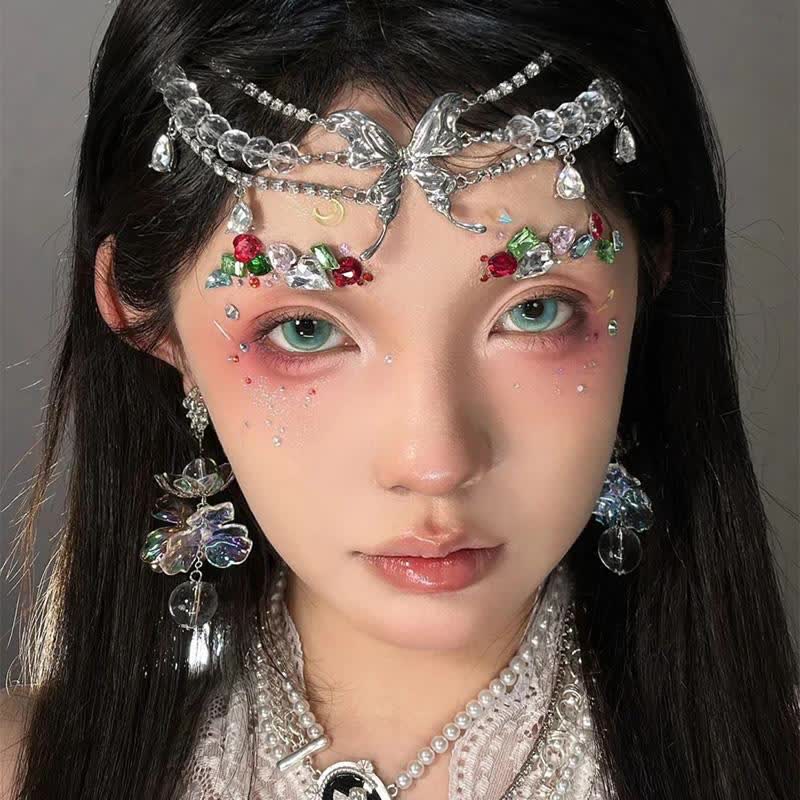 MYEYEBB Lunar Glitter Green Prescription Colored Contact Lenses - image 4