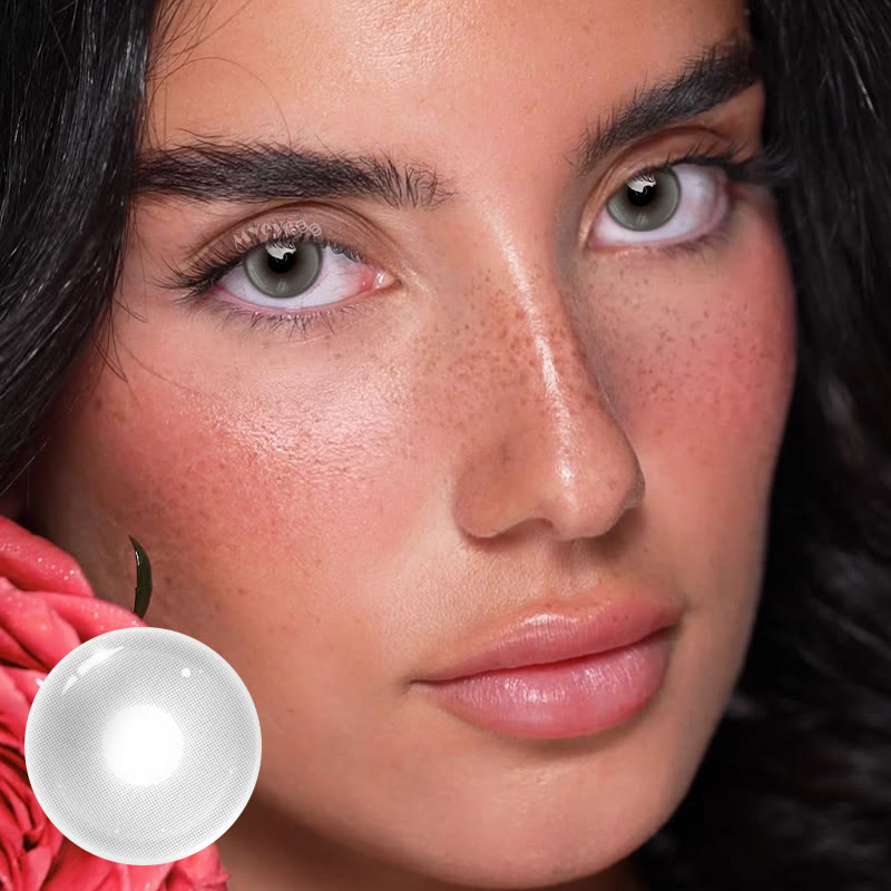 MYEYEBB Monaco Grey Prescription Colored Contact Lenses - image 2