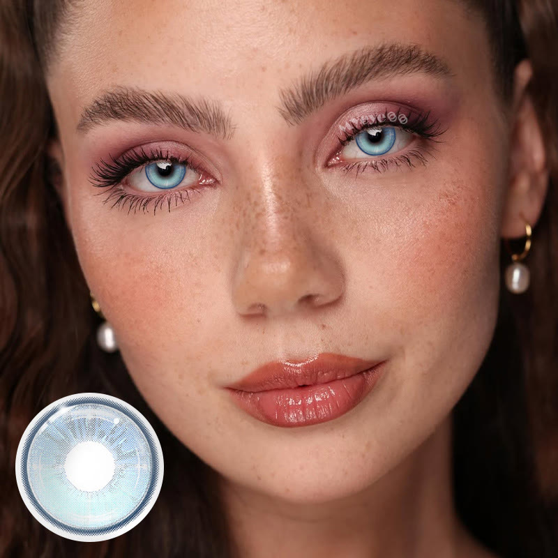 MYEYEBB Vista Blue Prescription Colored Contact Lenses - image 2