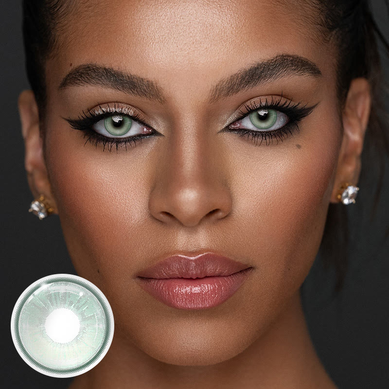 MYEYEBB Vista Green Prescription Colored Contact Lenses - image 2