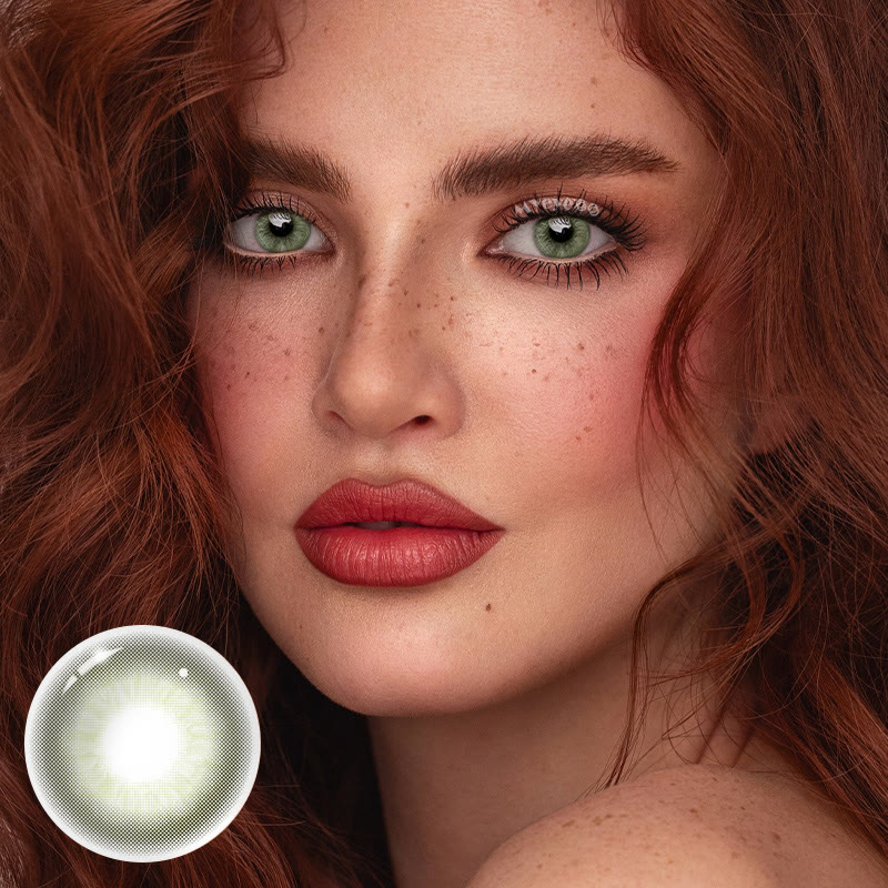 MYEYEBB Unspoken Mirage Oliver Green Prescription Colored Contact Lenses - image 2