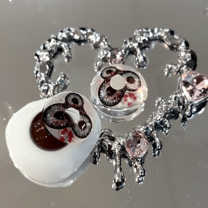 MYEYEBB Devil's Triple Black Prescrition Cosplay Colored Contact Lenses - image 5