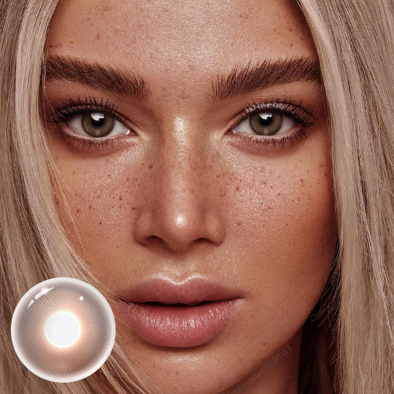 MYEYEBB Misty Orange Brown Prescrition Colored Contact Lenses | 6 Months - image 2