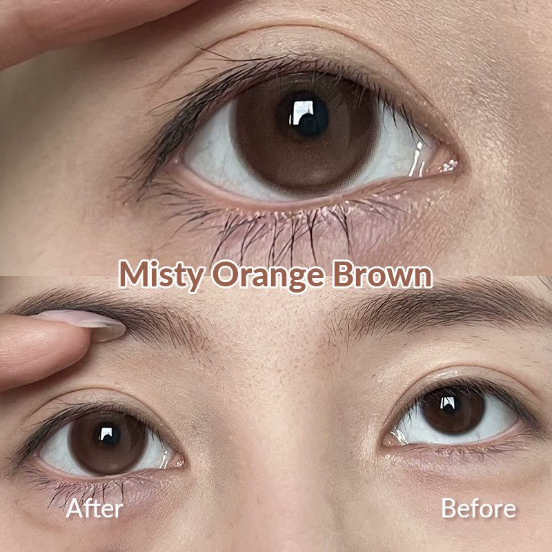 MYEYEBB Misty Orange Brown Prescription Colored Contact Lenses | 6 Months - image 6