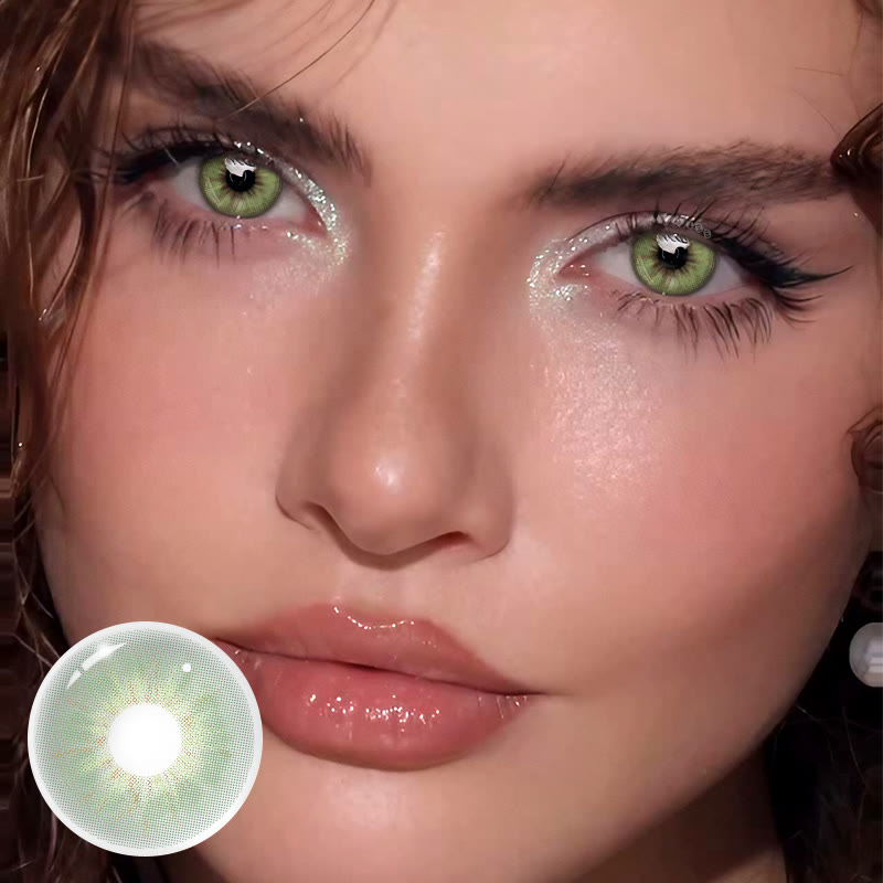 MYEYEBB Starlens Green Prescription Colored Contact Lenses - image 2