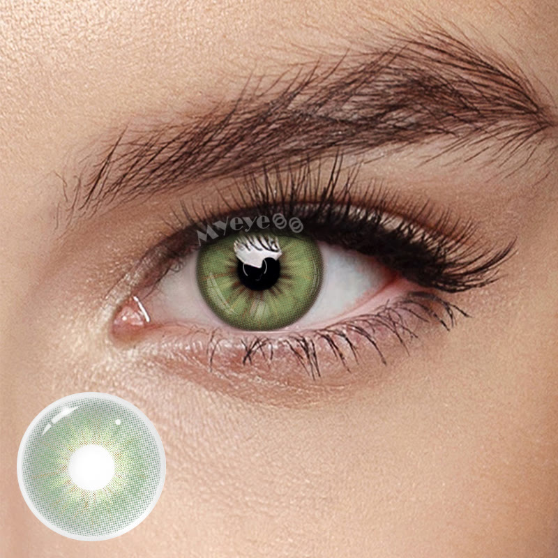 MYEYEBB Starlens Green Prescription Colored Contact Lenses - Starlens Green - -8.00 - LM62_GN - image 1