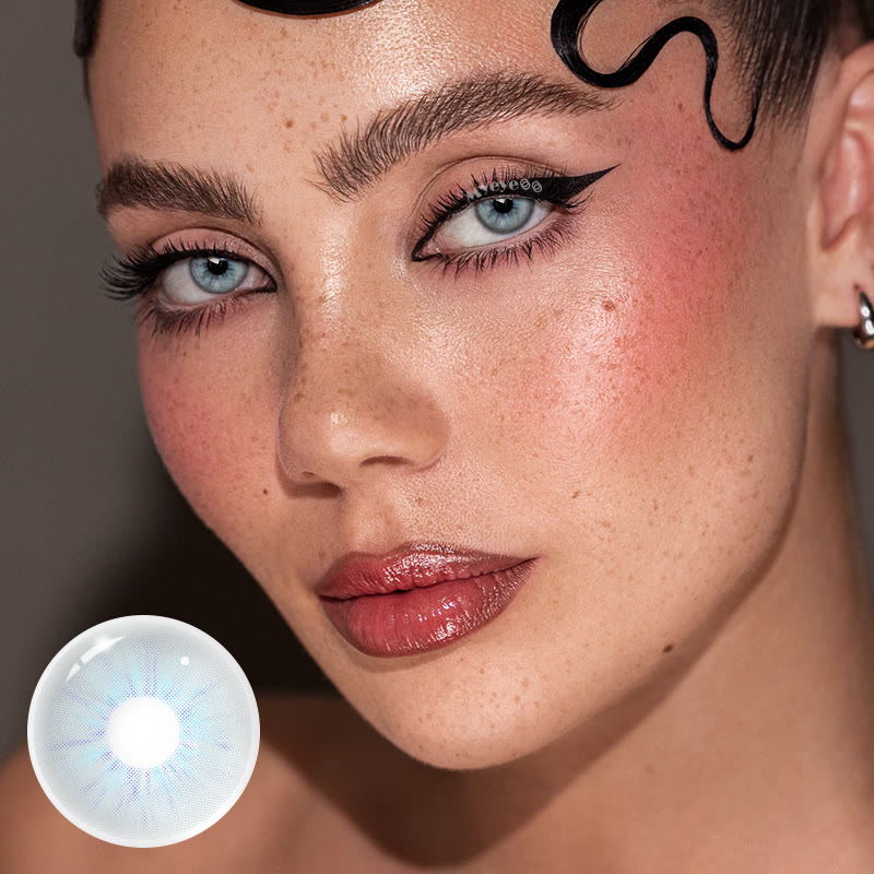 MYEYEBB Starlens Grey Prescription Colored Contact Lenses - image 2