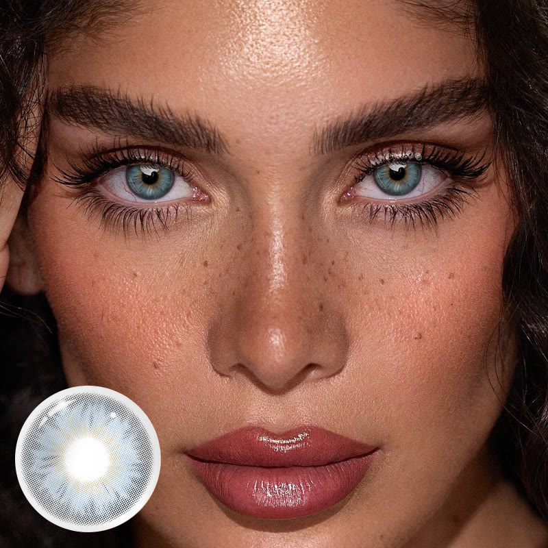 MYEYEBB Tiny Iris Blue Small Pupil Colored Contact Lenses - image 2