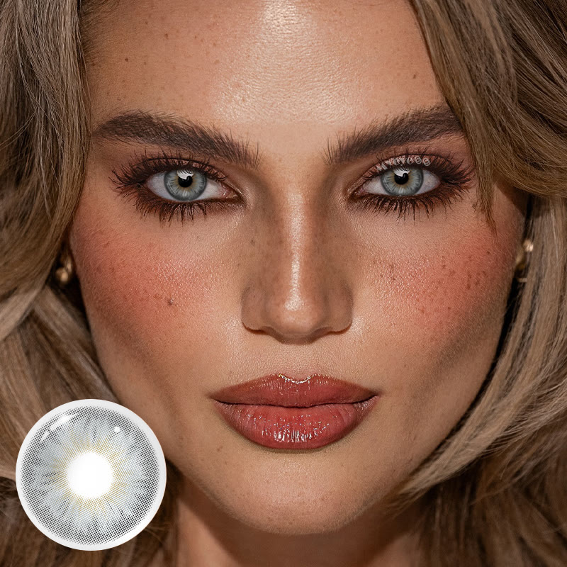 MYEYEBB Tiny Iris Grey Small Pupil Colored Contact Lenses - image 2