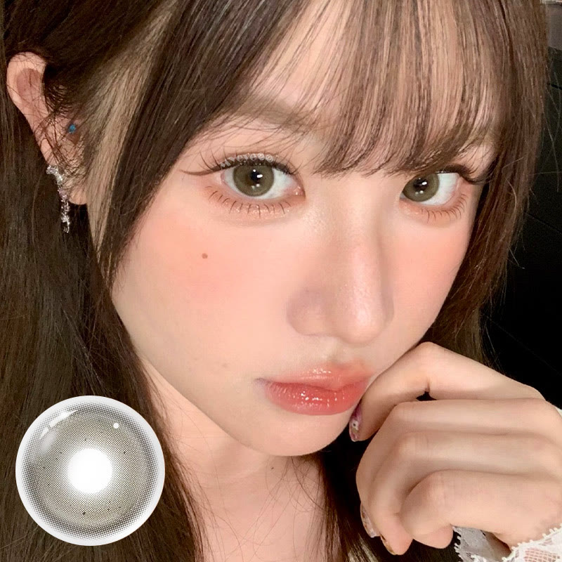 MYEYEBB Dusty Olive Prescrition Colored Contact Lenses | 6 Months - image 2