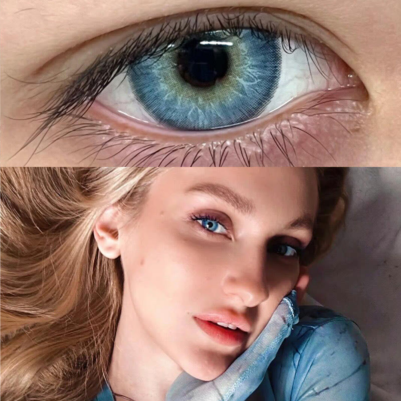 MYEYEBB Nocturne Blue Prescription Colored Contact Lenses丨6 Months - image 5