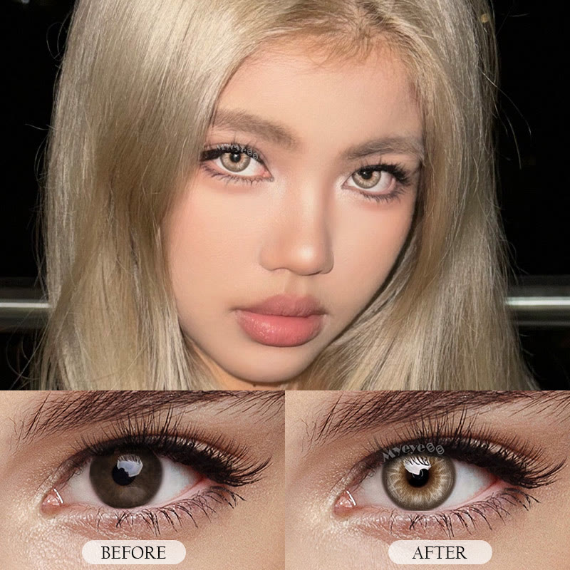 MYEYEBB Nocturne Brown Prescription Colored Contact Lenses丨6 Months - image 9