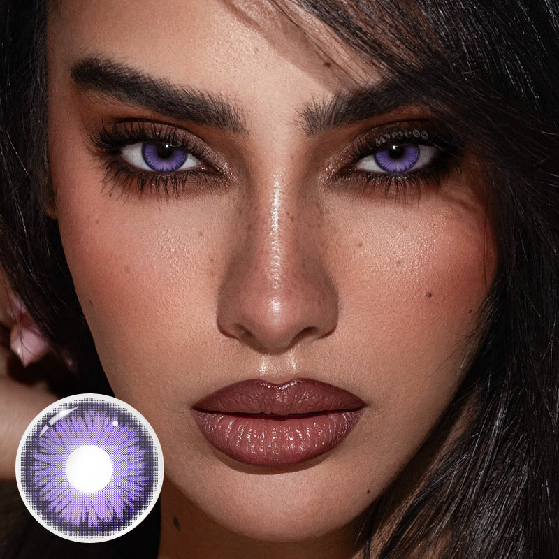MYEYEBB Butterfly Petal Violet Prescription Colored Contact Lenses丨6 Months - image 2