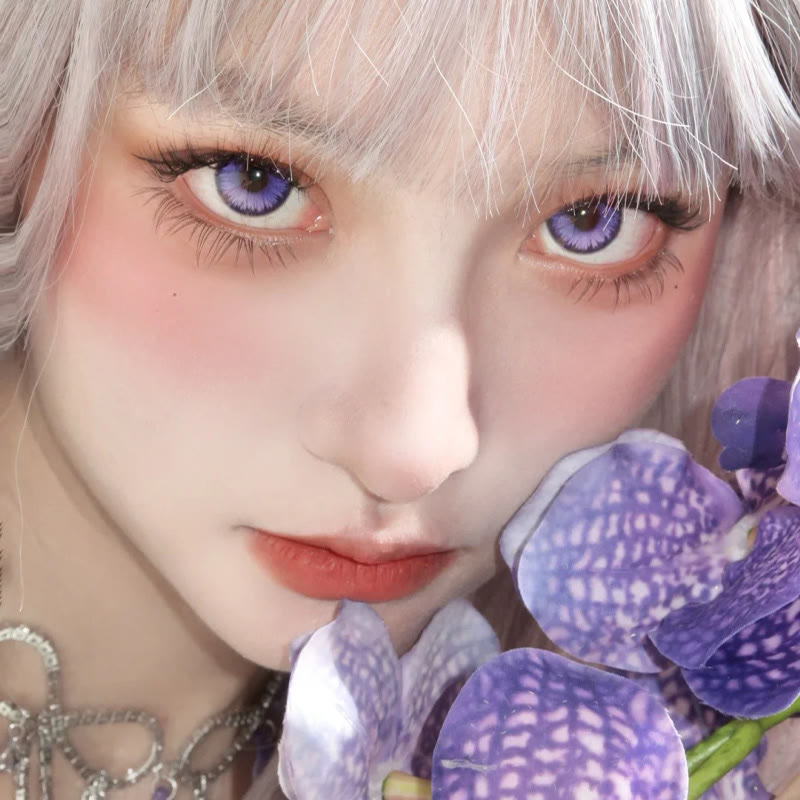 MYEYEBB Butterfly Petal Violet Prescription Colored Contact Lenses丨6 Months - image 6
