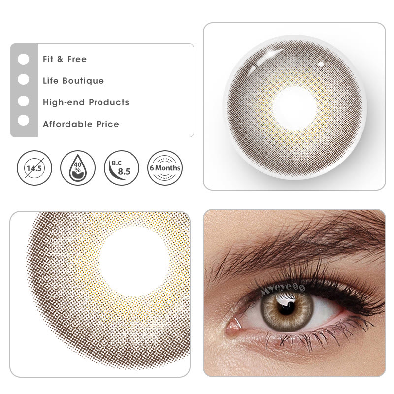 MYEYEBB Nocturne Brown Prescription Colored Contact Lenses丨6 Months - image 10