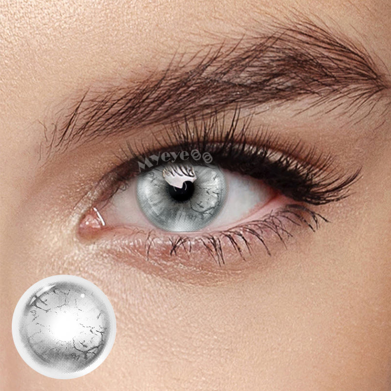 MYEYEBB Amizuka Rift White Cosplay Colored Contact Lenses丨1 Day - Amizuka Rift White (1 Day) - 0.00 - Nina02 - image 1