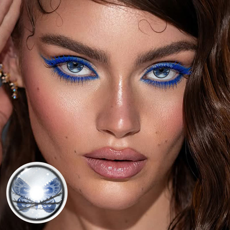 MYEYEBB Deathwing Butterfly Blue Cosplay Colored Contact Lenses丨1 Day - image 4