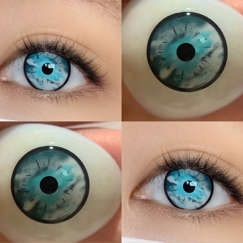 MYEYEBB Cursed Blue Cosplay Colored Contact Lenses - image 8