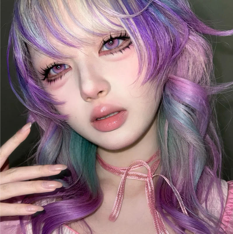 MYEYEBB Serpent Pink Prescrition Cosplay Colored Contact Lenses - image 4