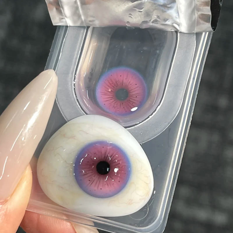 MYEYEBB Serpent Pink Prescrition Cosplay Colored Contact Lenses - image 6
