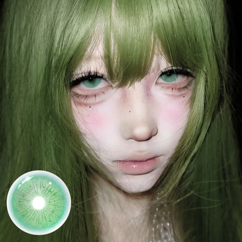MYEYEBB Serpent Green Prescrition Cosplay Colored Contact Lenses - image 2