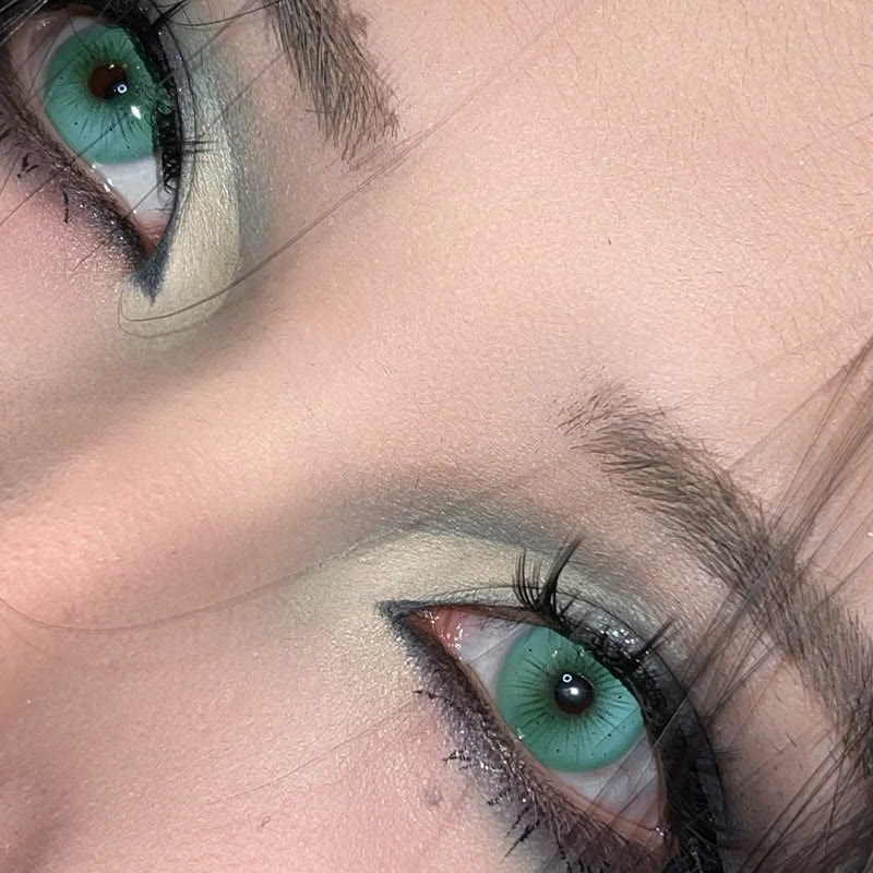 MYEYEBB Serpent Green Prescrition Cosplay Colored Contact Lenses - image 4