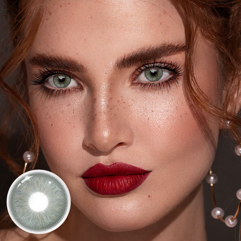 MYEYEBB Abyssal Green Prescription Colored Contact Lenses - image 2