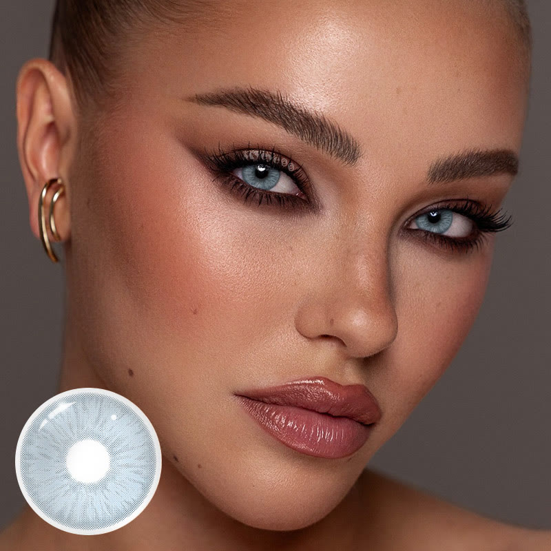 MYEYEBB Glacier Blue Prescription Colored Contact Lenses - image 2