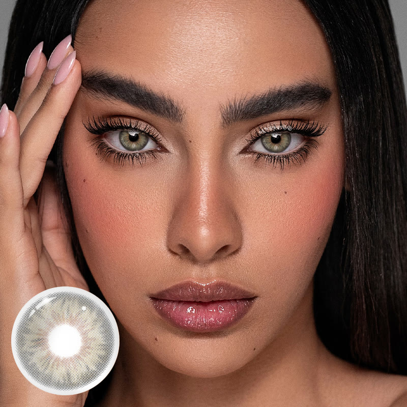 MYEYEBB Tiny Iris Brown Large Pupil Prescription Colored Contact Lenses - image 2