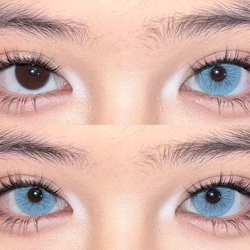 MYEYEBB Glacier Blue Prescription Colored Contact Lenses - image 4