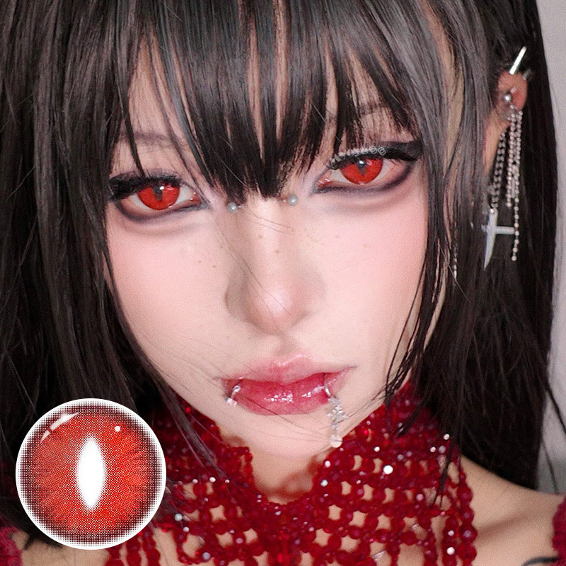 MYEYEBB Dragon Eye Red Cosplay Colored Contact Lenses丨1 Day-4 Pcs - image 2