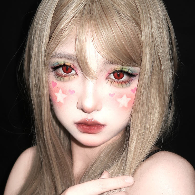 MYEYEBB Dragon Eye Red Cosplay Colored Contact Lenses丨1 Day-4 Pcs - image 4