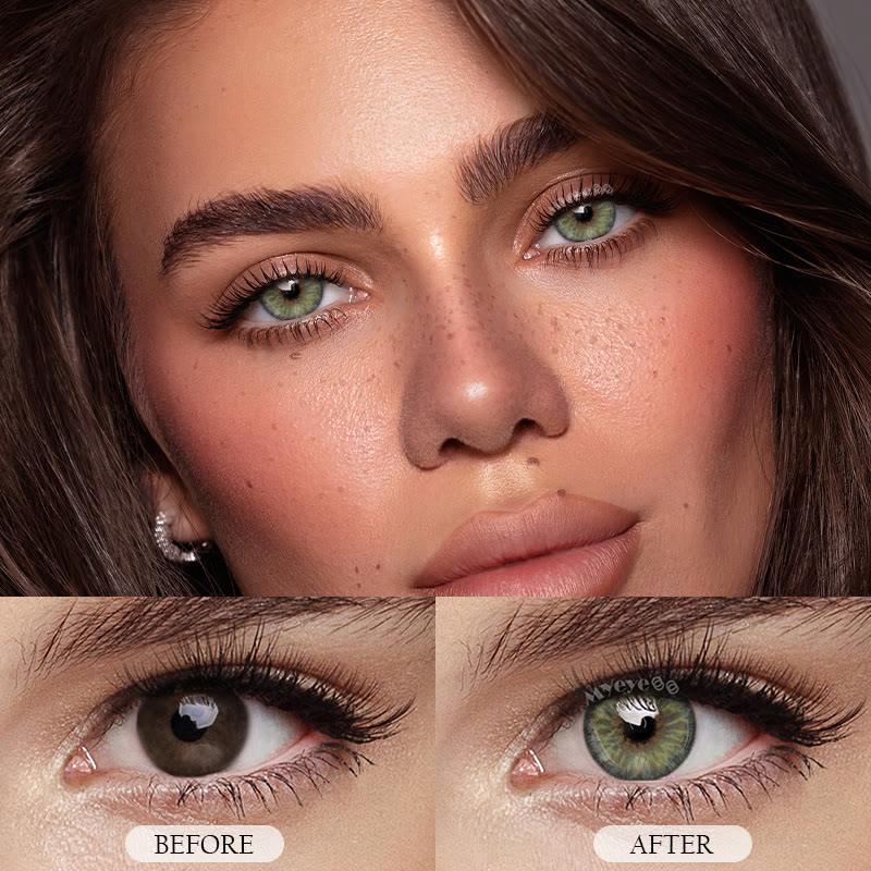 MYEYEBB Petite Iris Grey Green Prescrition Colored Contact Lenses - image 8
