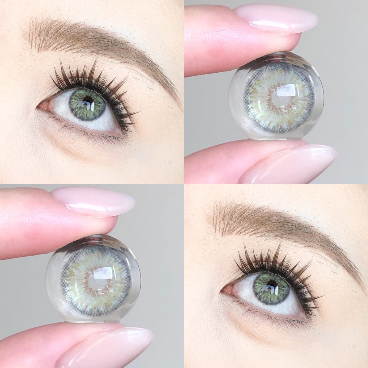 MYEYEBB Petite Iris Grey Green Prescrition Colored Contact Lenses - image 5