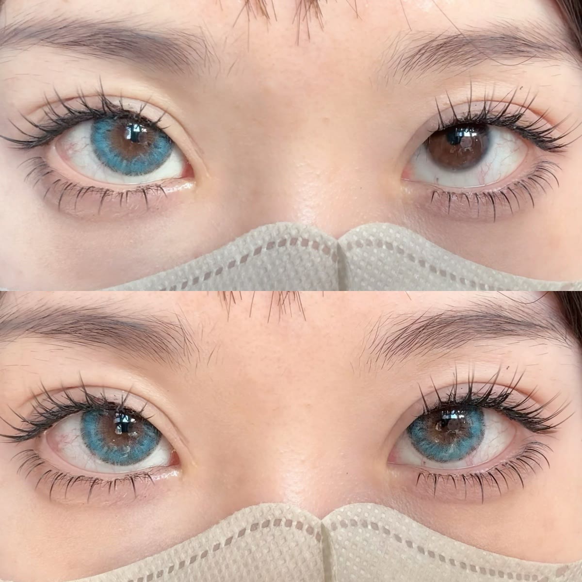 MYEYEBB Halo Iris Blue Colored Contact Lenses - image 3