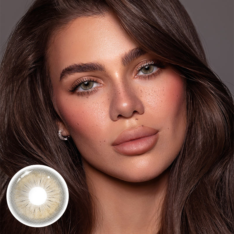 MYEYEBB Neo Sunflower Brown Prescription Colored Contact Lenses - image 2