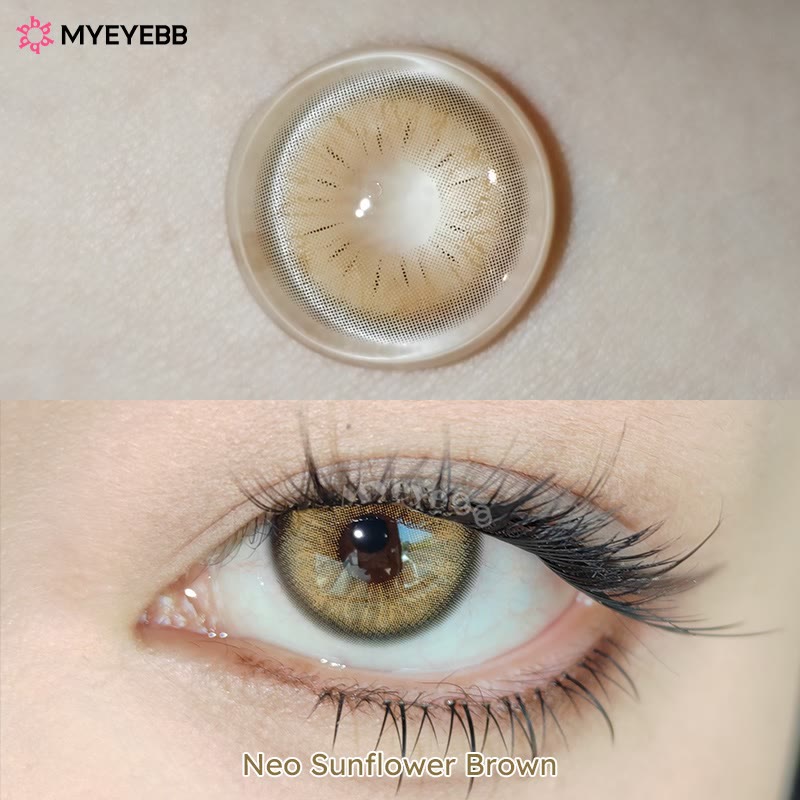 MYEYEBB Pro Neo Sunflower Brown Prescrition Colored Contact Lenses - image 6